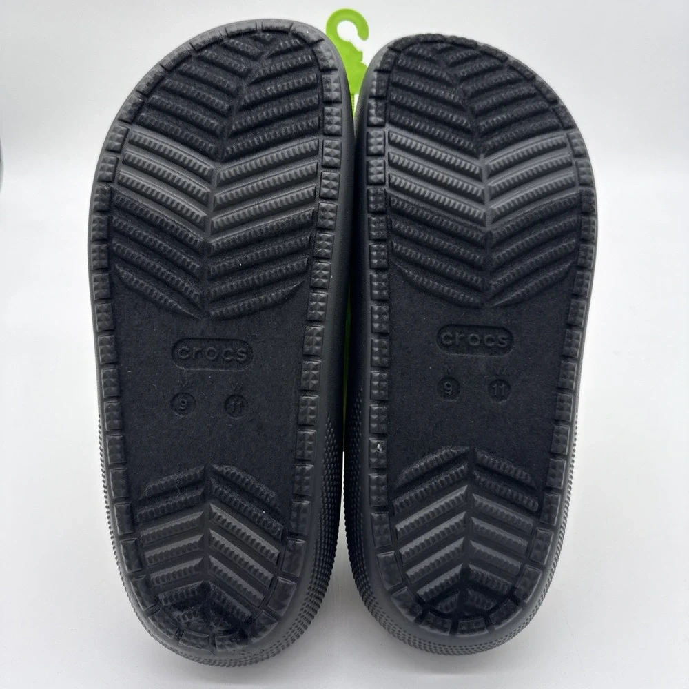 Crocs Classic Puff 210706-77K‎ Slipper Men's US 9 Women's 11 YLW Moc Toe Slip-On